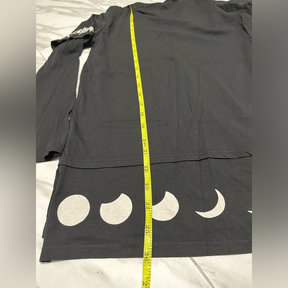 Killstar Longsleeve goth gothic satanic shirt moon print devil bat print graphic - Picture 11 of 11